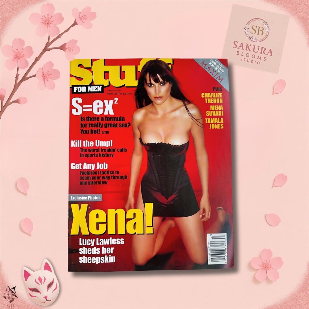 STUFF magazine Lucy Lawless (Xena) June/July 2000 Charlize Theron Mena Suvari